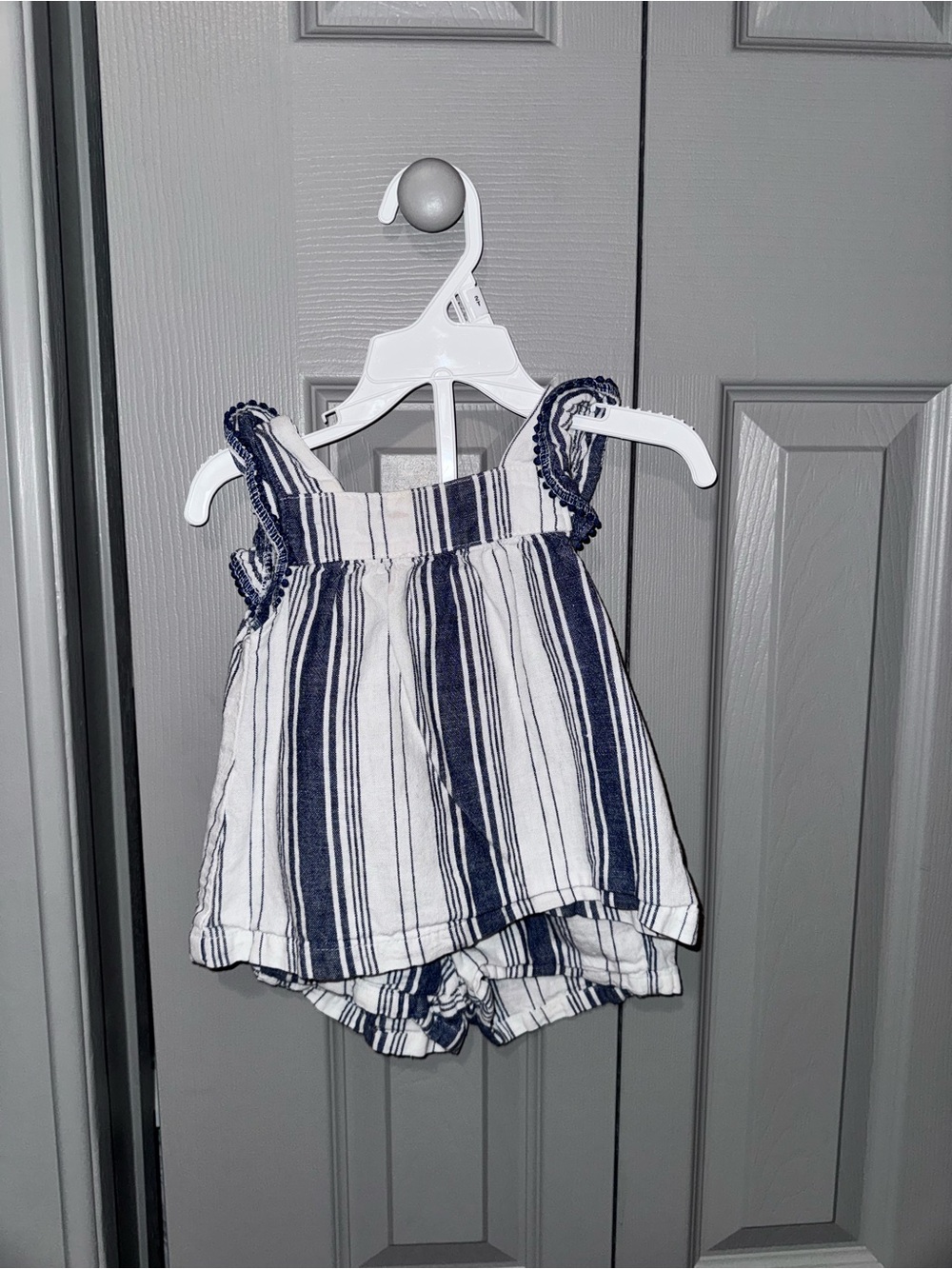 carters 18 m full linen material two piece set
